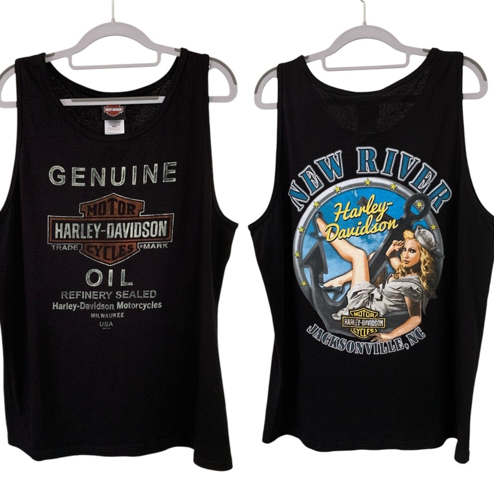 Like New! Men’s Harley Davidson Cotton Tank Top New River Jacksonville NC